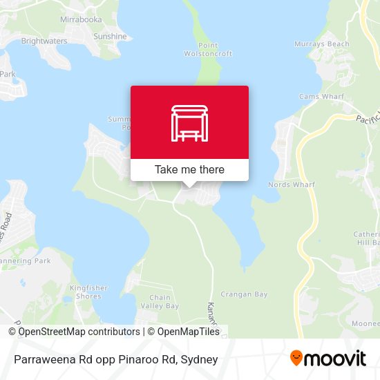 Parraweena Rd opp Pinaroo Rd map