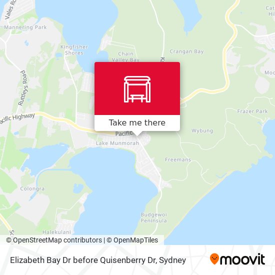 Elizabeth Bay Dr before Quisenberry Dr map