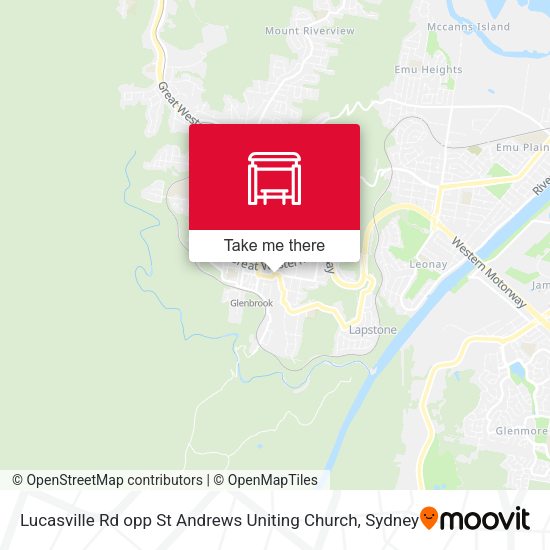 Lucasville Rd opp St Andrews Uniting Church map