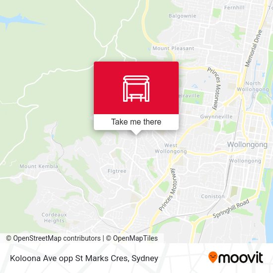 Koloona Ave opp St Marks Cres map