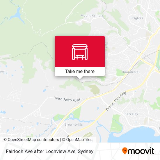 Fairloch Ave after Lochview Ave map