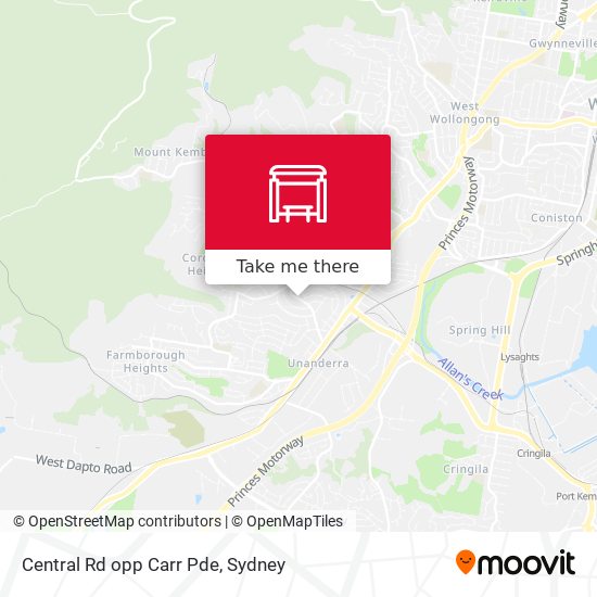 Central Rd opp Carr Pde map