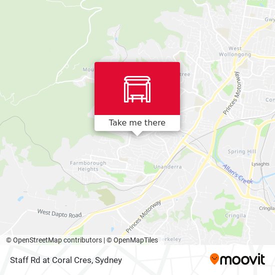 Staff Rd at Coral Cres map