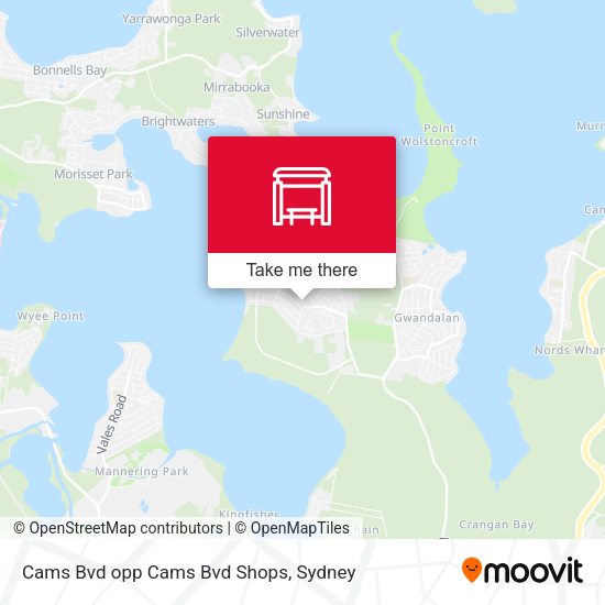 Cams Bvd opp Cams Bvd Shops map