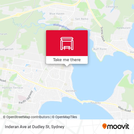 Inderan Ave at Dudley St map