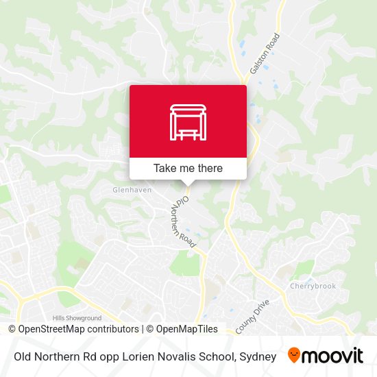 Old Northern Rd opp Lorien Novalis School map
