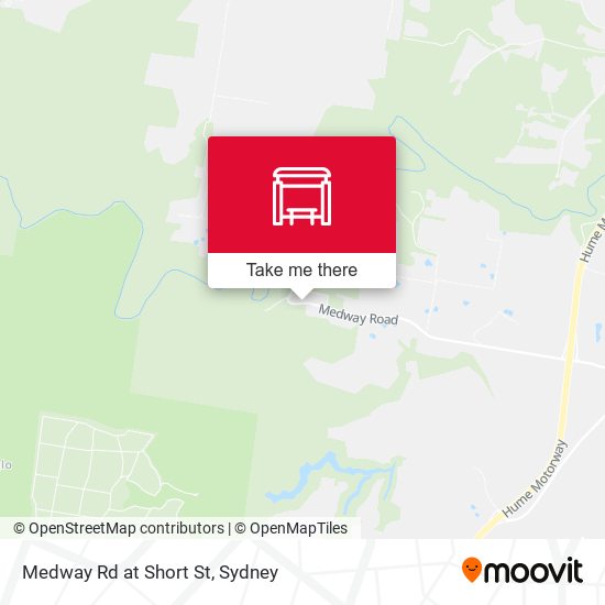 Medway Rd at Short St map