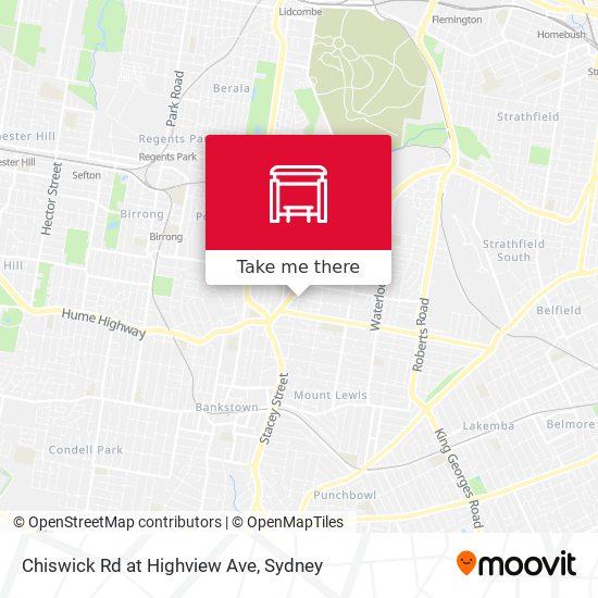 Chiswick Rd at Highview Ave map