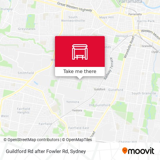 Guildford Rd after Fowler Rd map