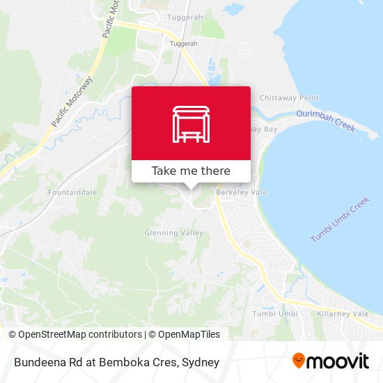Bundeena Rd at Bemboka Cres map