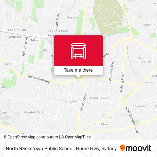 North Bankstown Public School, Hume Hwy map