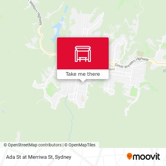 Ada St at Merriwa St map