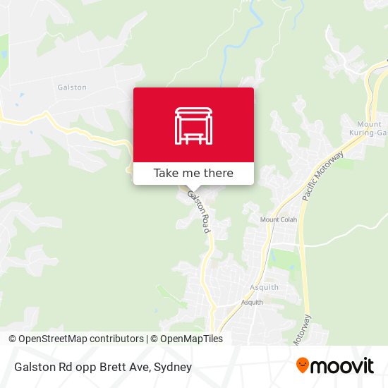 Galston Rd opp Brett Ave map