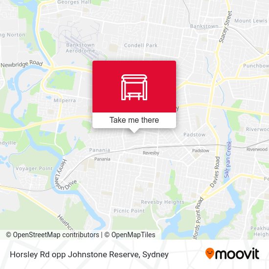 Horsley Rd opp Johnstone Reserve map