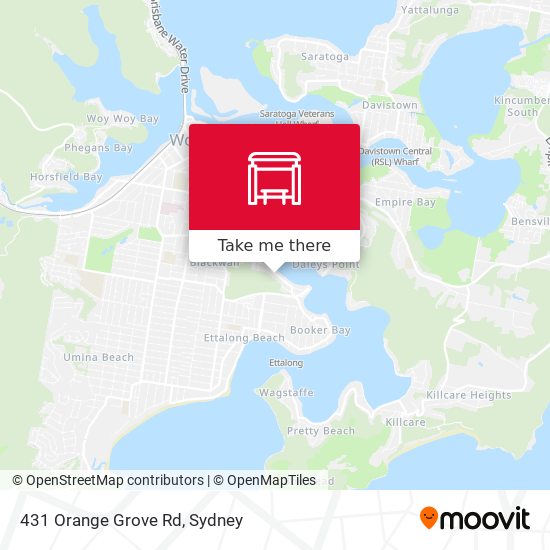 431 Orange Grove Rd map