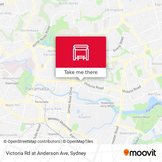 Victoria Rd at Anderson Ave map