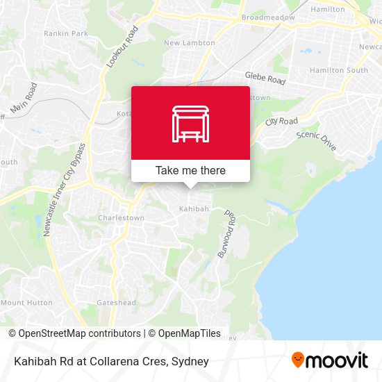 Kahibah Rd at Collarena Cres map
