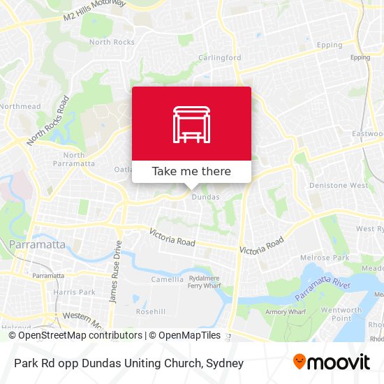 Park Rd opp Dundas Uniting Church map