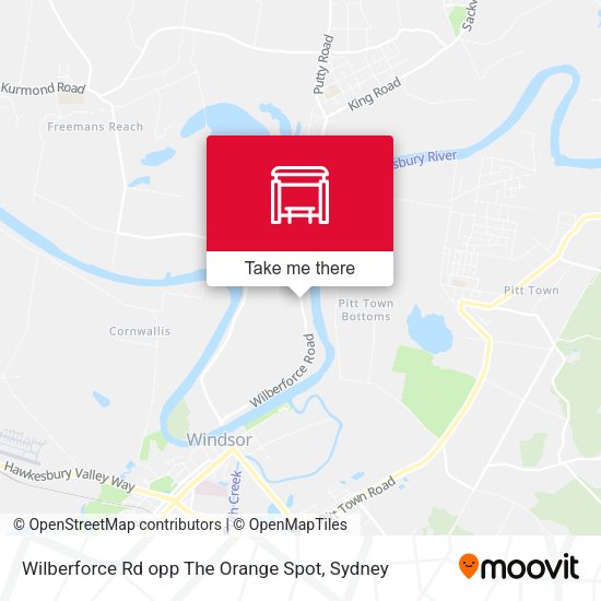 Wilberforce Rd opp The Orange Spot map