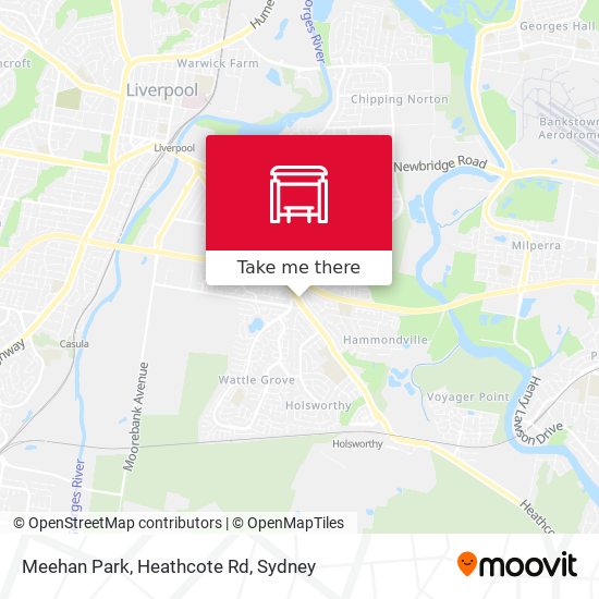 Meehan Park, Heathcote Rd map