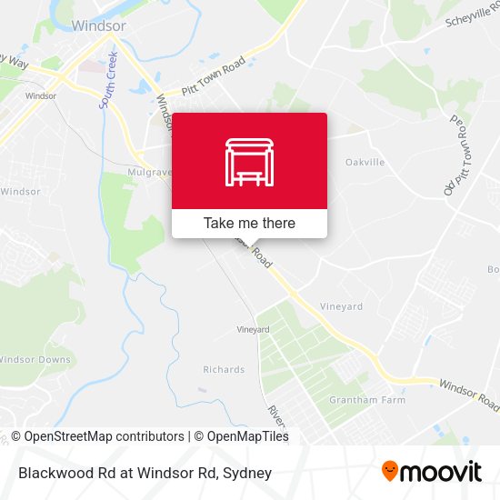 Blackwood Rd at Windsor Rd map