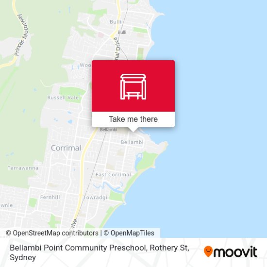 Mapa Bellambi Point Community Preschool, Rothery St