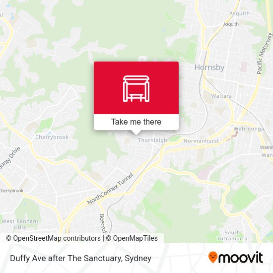 Duffy Ave after The Sanctuary map