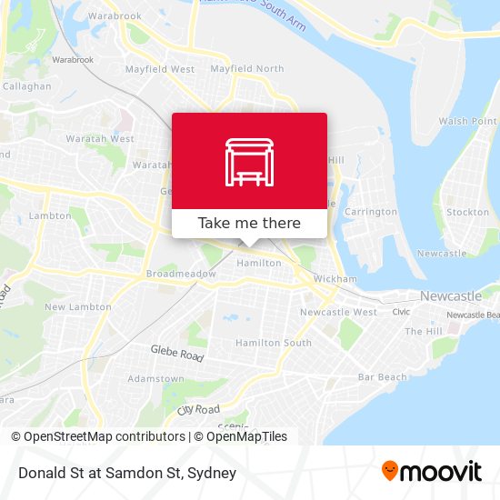 Donald St at Samdon St map