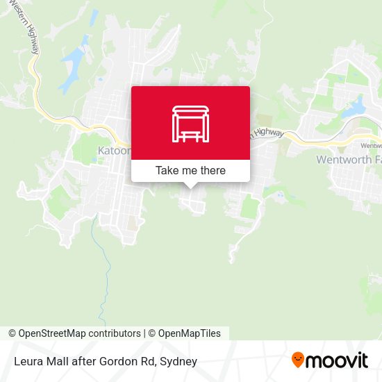 Leura Mall after Gordon Rd map