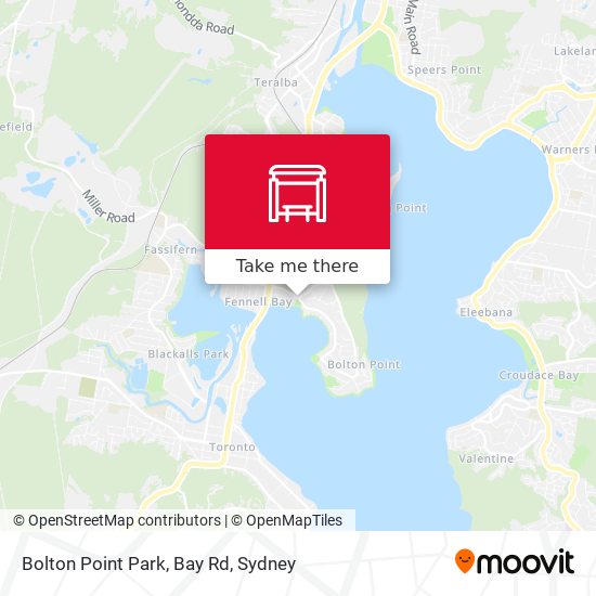 Bolton Point Park, Bay Rd map