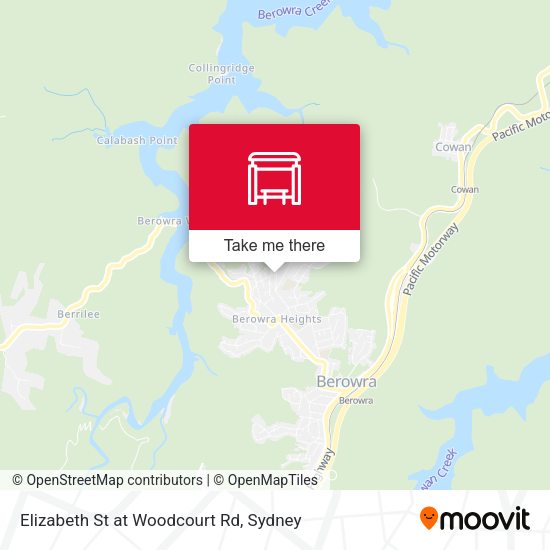 Elizabeth St at Woodcourt Rd map