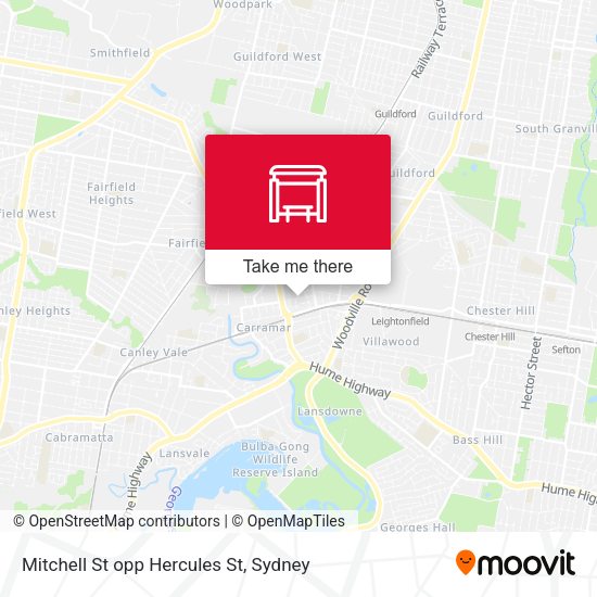 Mitchell St opp Hercules St map