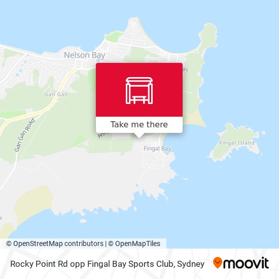 Rocky Point Rd opp Fingal Bay Sports Club map