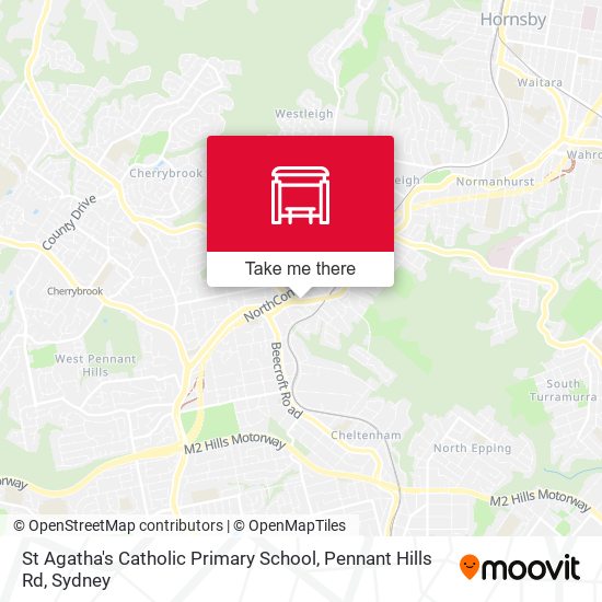 Mapa St Agatha's Catholic Primary School, Pennant Hills Rd