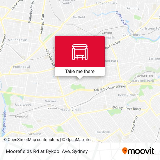 Moorefields Rd at Bykool Ave map