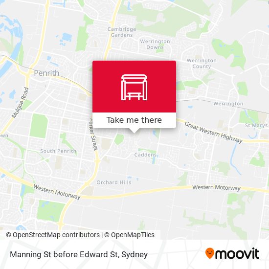 Manning St before Edward St map