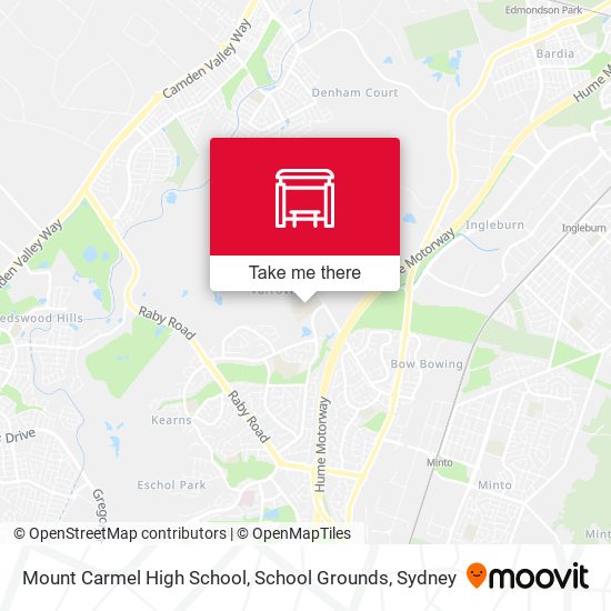 Mapa Mount Carmel High School, School Grounds