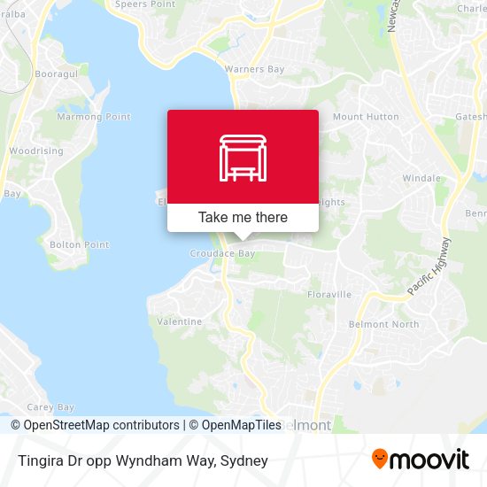 Tingira Dr opp Wyndham Way map