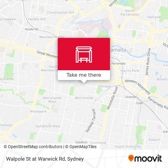 Walpole St at Warwick Rd map