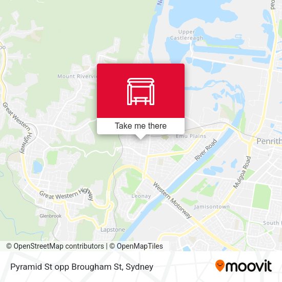 Pyramid St opp Brougham St map