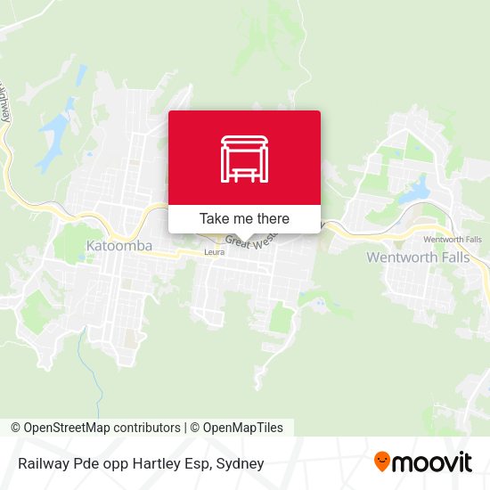 Railway Pde opp Hartley Esp map