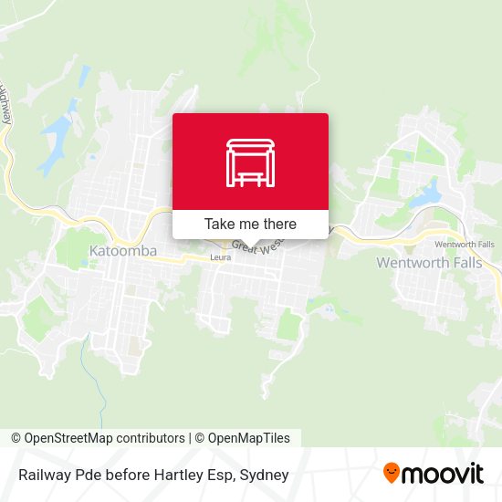 Railway Pde before Hartley Esp map