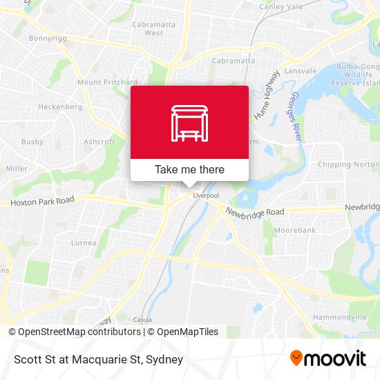 Scott St at Macquarie St map