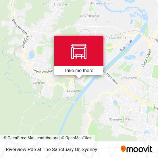 Riverview Pde at The Sanctuary Dr map