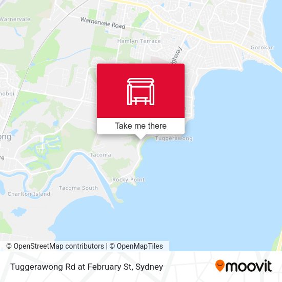 Tuggerawong Rd at February St map