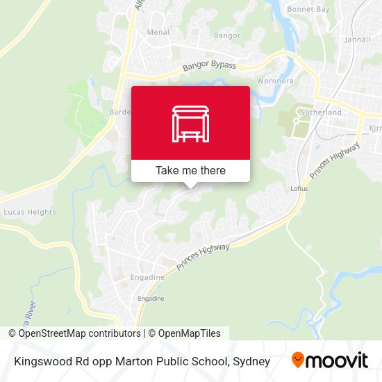Kingswood Rd opp Marton Public School map