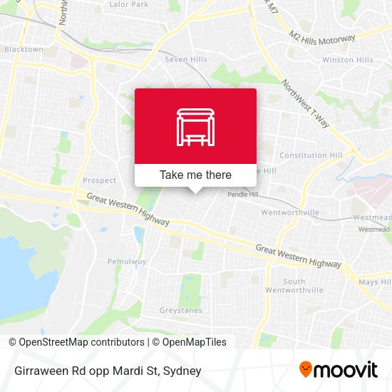 Girraween Rd opp Mardi St map