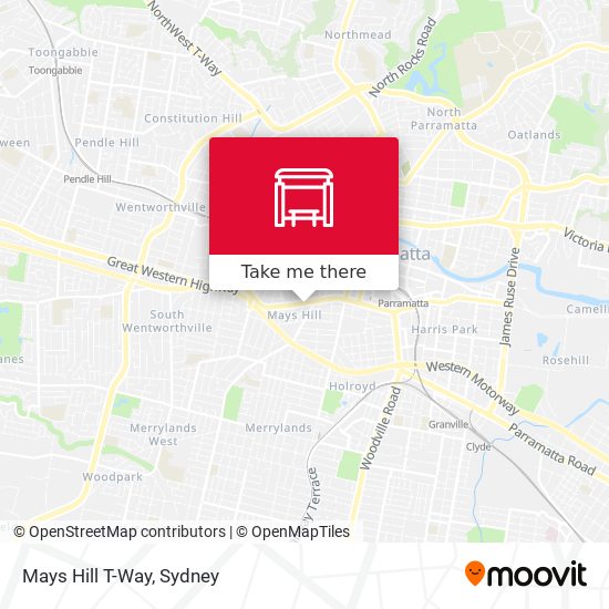 Mays Hill T-Way map