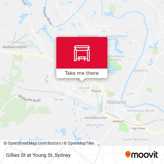 Gillies St at Young St map