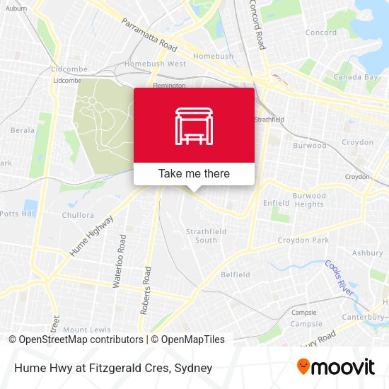 Hume Hwy at Fitzgerald Cres map